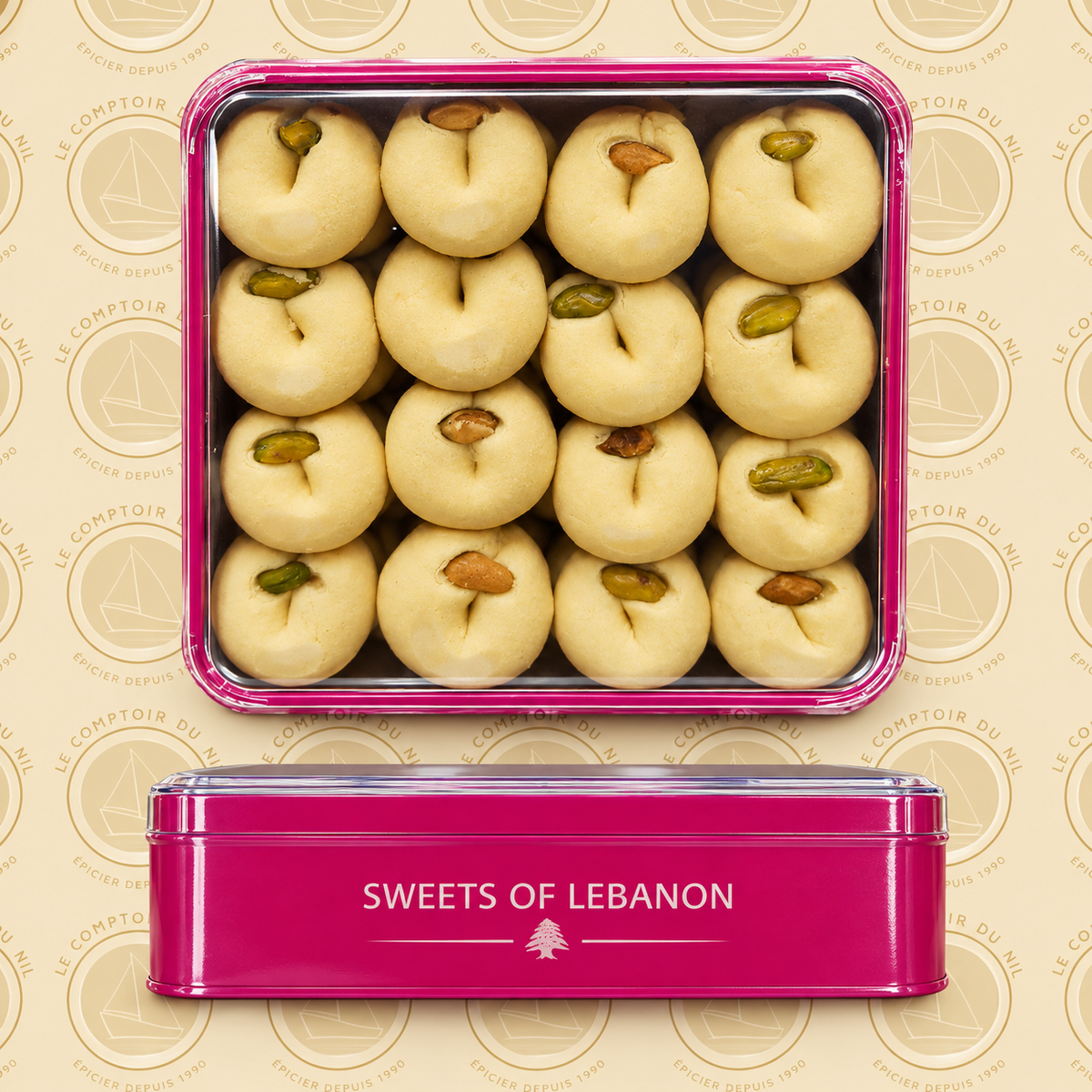 Biscuits Sablés Libanais aux Pistaches – Sweets of Lebanon Le comptoir du Nil : produits orientaux en ligne