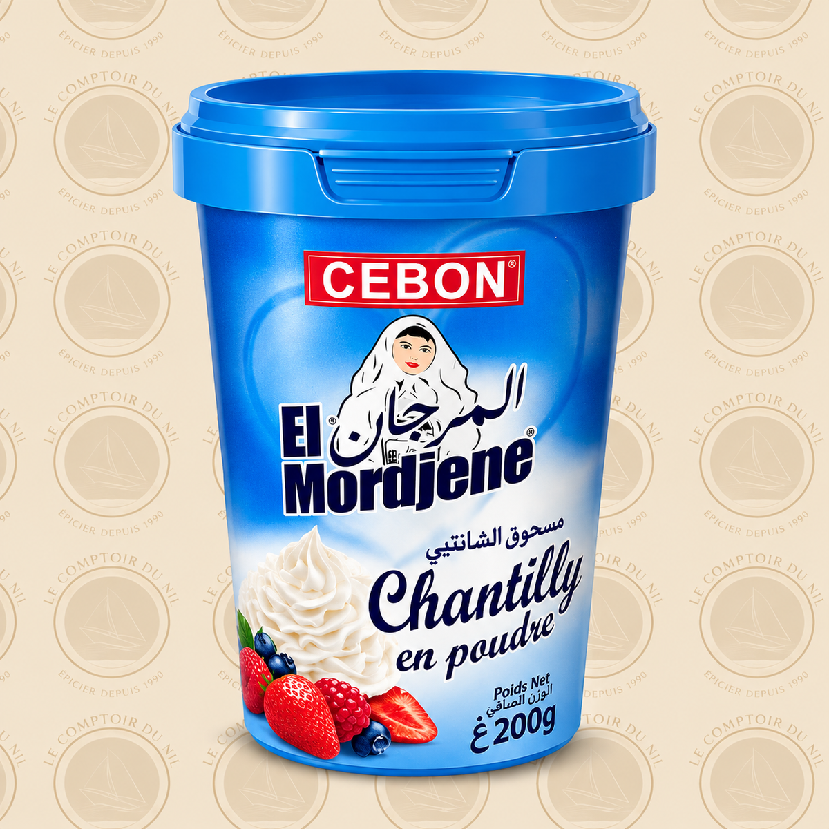 Chantilly en Poudre El Mordjène Cebon 200g – Crème Fouettée Instantanée CEBON