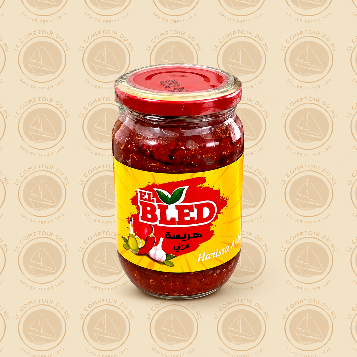 El Bled – Harissa Arbi 380g | Pâte de Piment Tunisienne Authentique et Épicée Le comptoir du Nil : produits orientaux en ligne