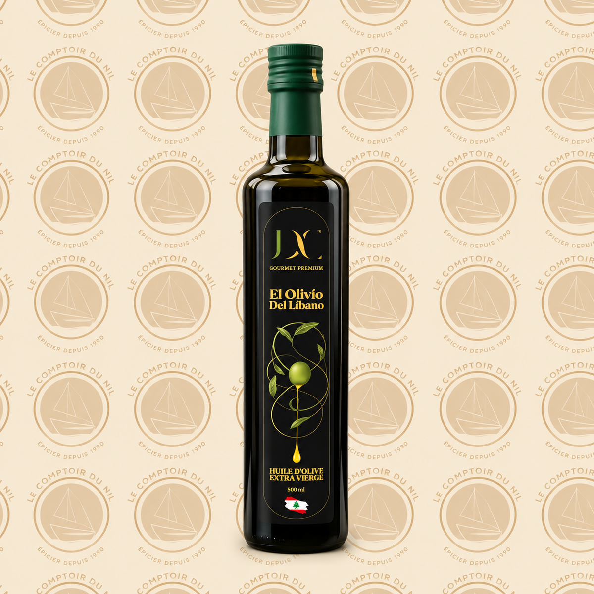 Huile d’Olive Extra Vierge El Olivo Del Libano – Premium | 1 L / 500 ml Le comptoir du Nil : produits orientaux en ligne