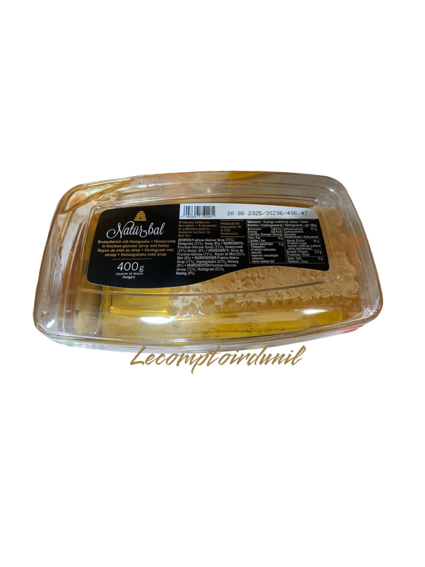 Miel Naturbal – Rayon de miel au sirop de fructose 400 g | Miel pur avec rayon