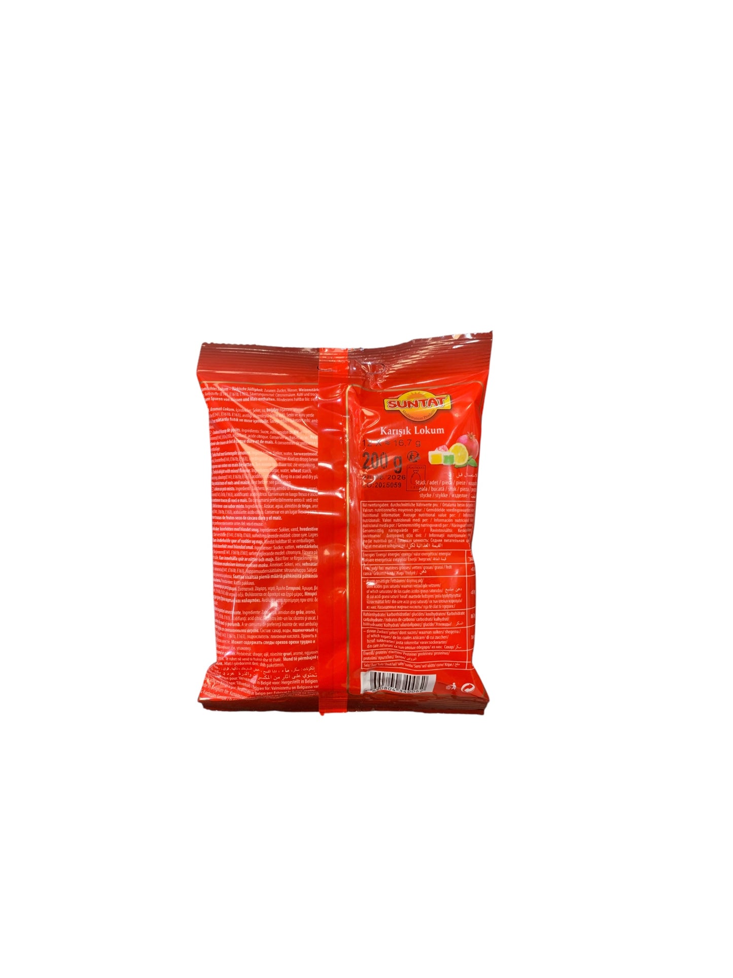 Turkish Delight Suntat – Lokum turc assorti (citron, rose, grenade) | 400 g