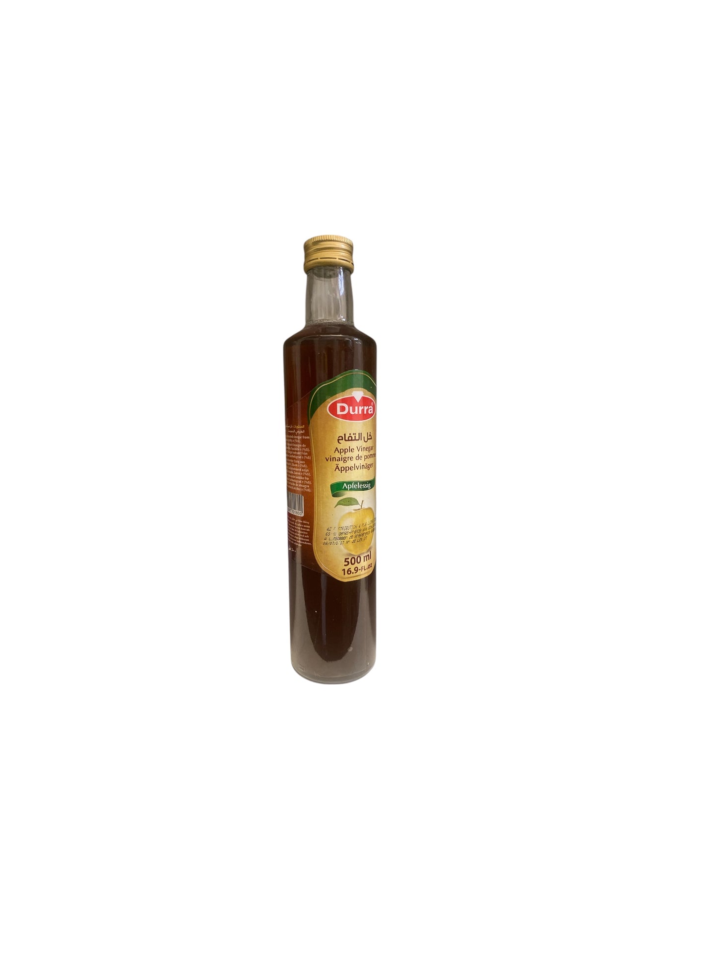 Vinaigre de Pomme Durra 500ml – Naturel, Pur et Idéal pour la Cuisine et le Bien-être