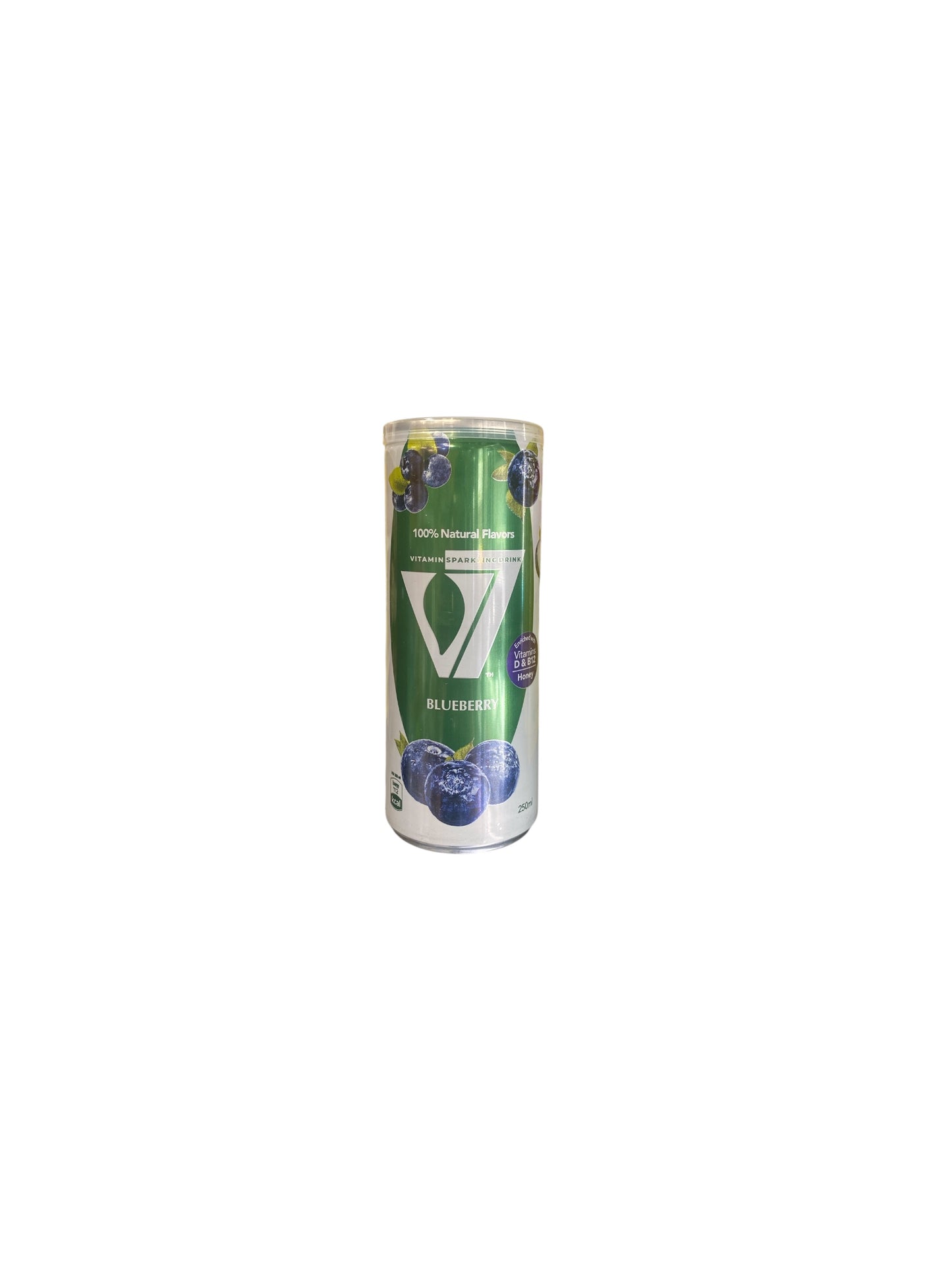 V7 Blueberry Malt 250ml (Pack de 6) – Boisson Égyptienne Gazeuse au Malt et à la Myrtille