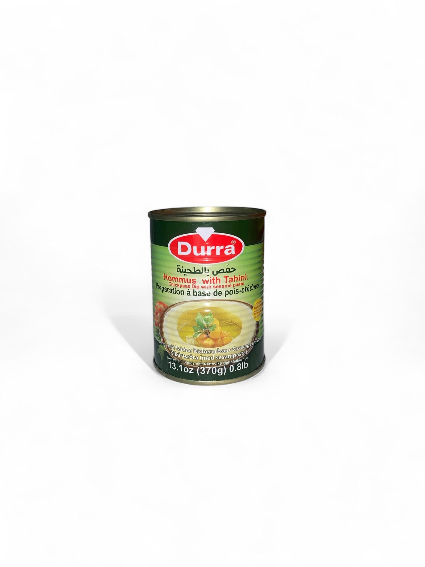 Houmous Tahini Durra 370g – Crème de pois chiches orientale prête à déguster