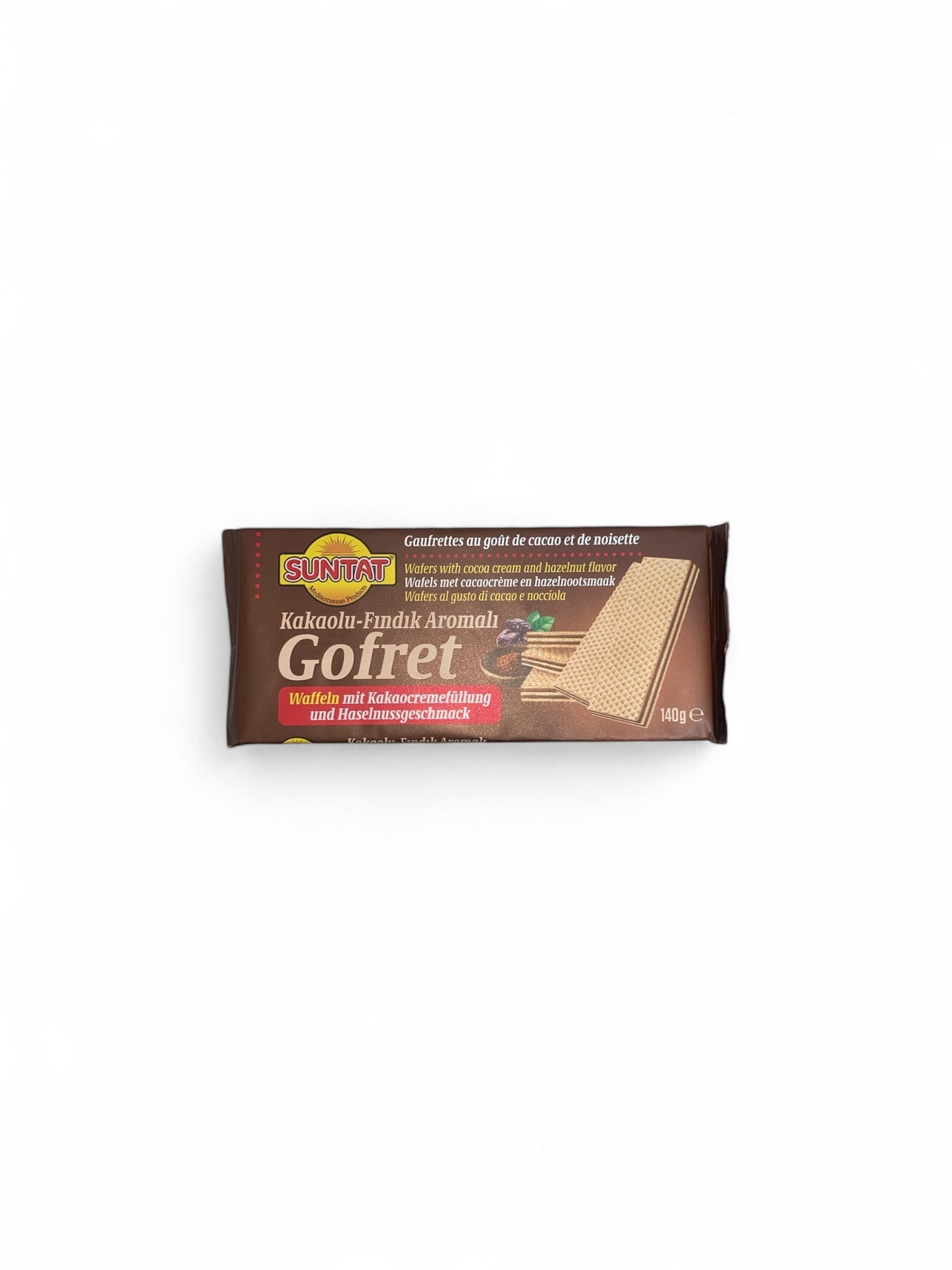 Suntat Gofret Cacao Noisette 140g – Gaufrettes Croquantes