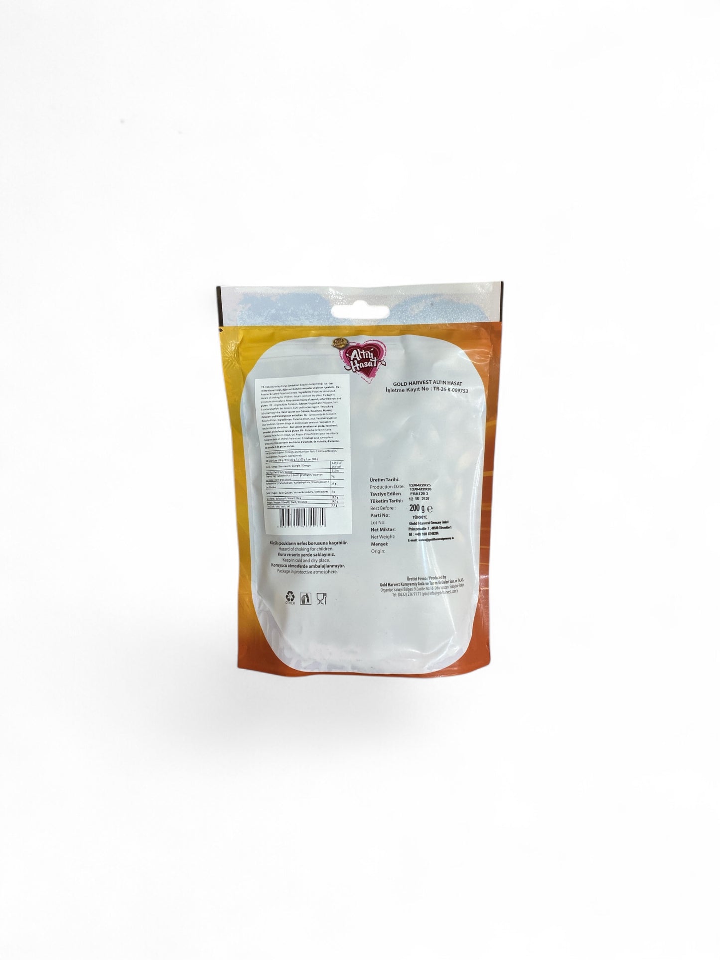 Altin Hasat Pistaches Grillées & Salées 200g – Snack Croquant