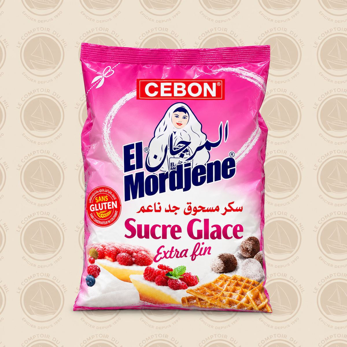 Sucre Glace Extra Fin El Mordjene Cebon 700g – Sucre Pâtissier Sans Gluten Le comptoir du Nil : produits orientaux en ligne