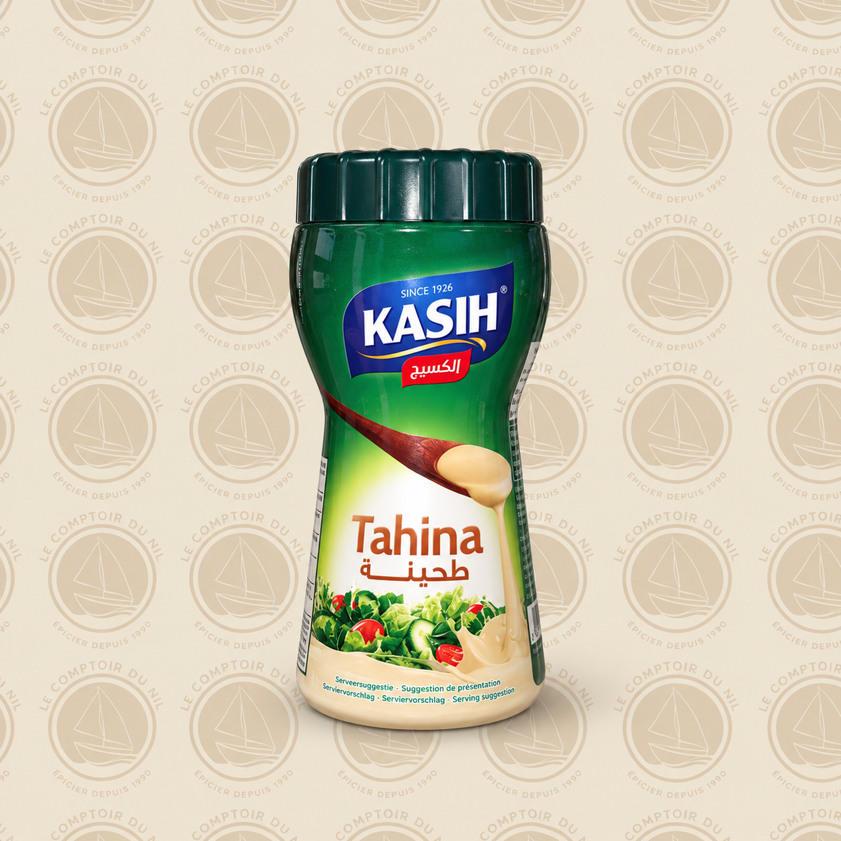 Tahina Kasih – Crème de Sésame Naturelle | Goût Authentique et Texture Onctueuse – 400 g Le comptoir du Nil : produits orientaux en ligne
