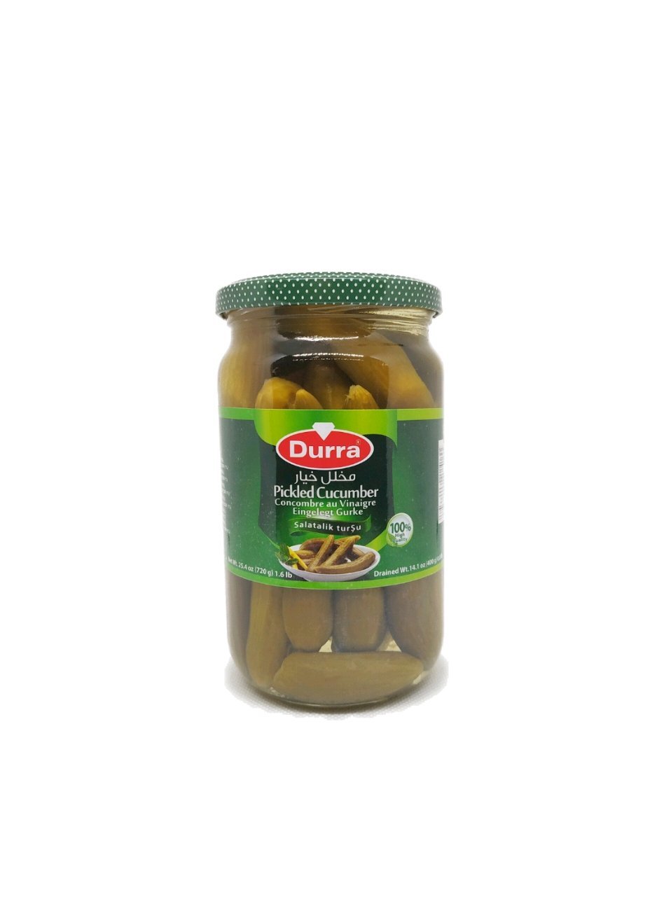 Concombre au Vinaigre Durra 720g – Pickles Orientaux Authentiques, Croquants et Savoureux