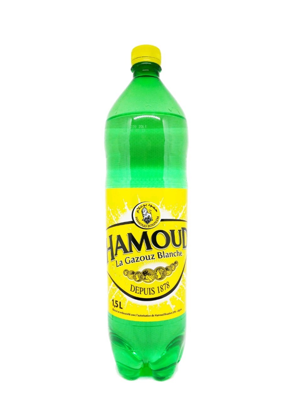Hamoud Gazouz Blanche 1.5L | Boisson Gazeuse Authentique du Maghreb