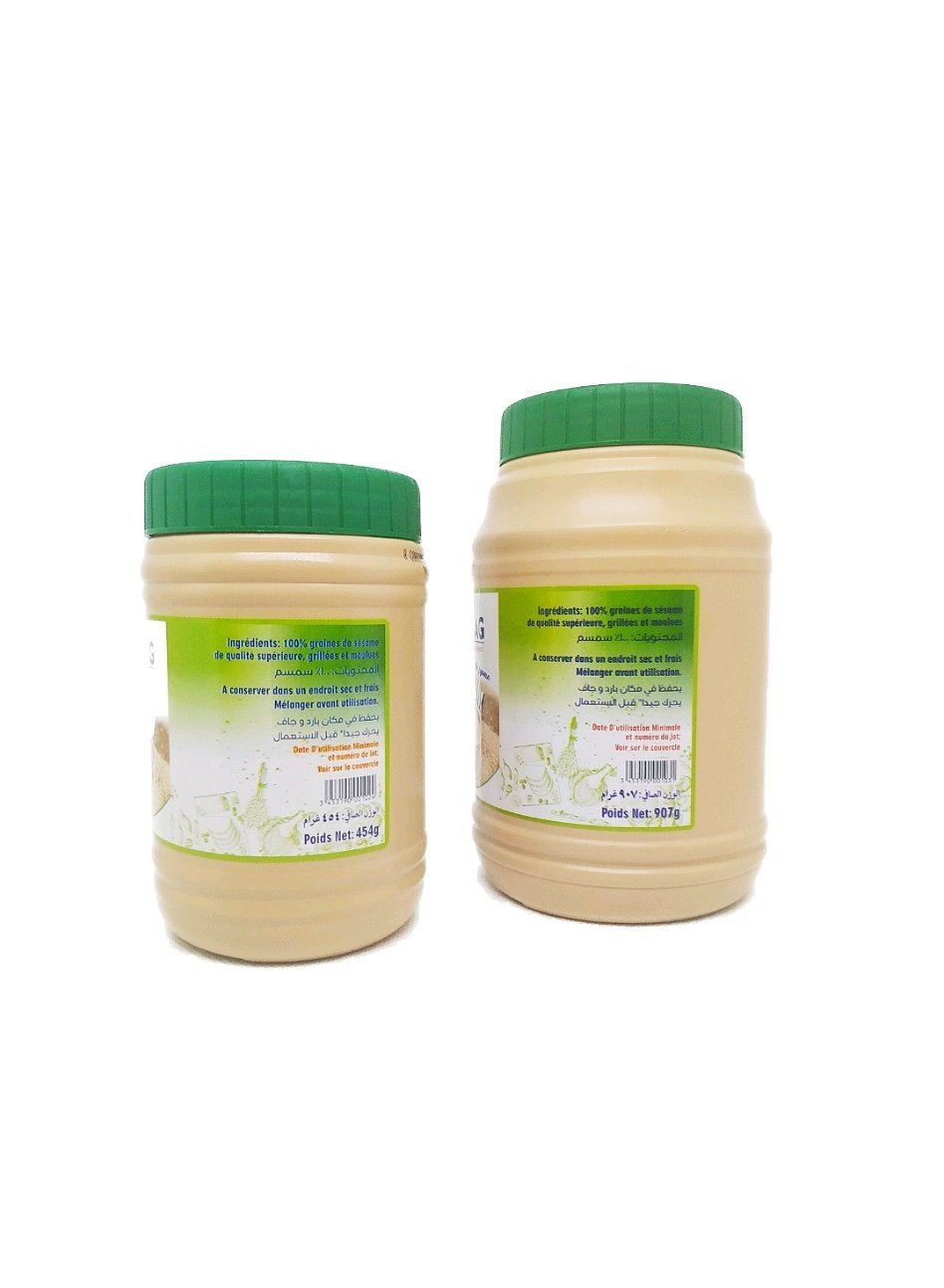 Tahini Chirag – Crème de Sésame Naturelle Libanaise | Goût Authentique et Texture Onctueuse – 454 g / 907 g