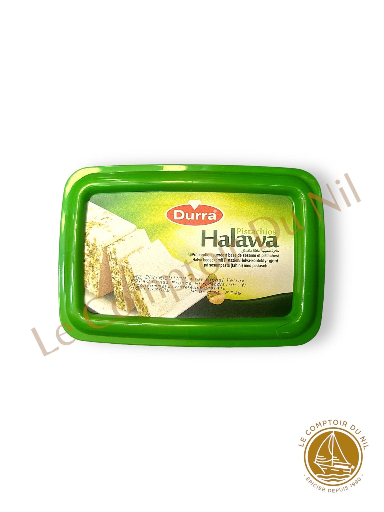 Halawa aux Pistaches Durra – confiserie orientale à base de sésame | 200 g / 350 g / 700 g