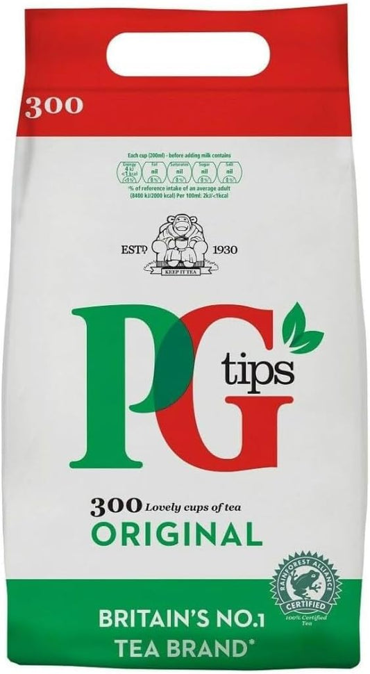 PG Tips Original – Thé Noir Anglais 300 Sachets | Thé britannique corsé et aromatique