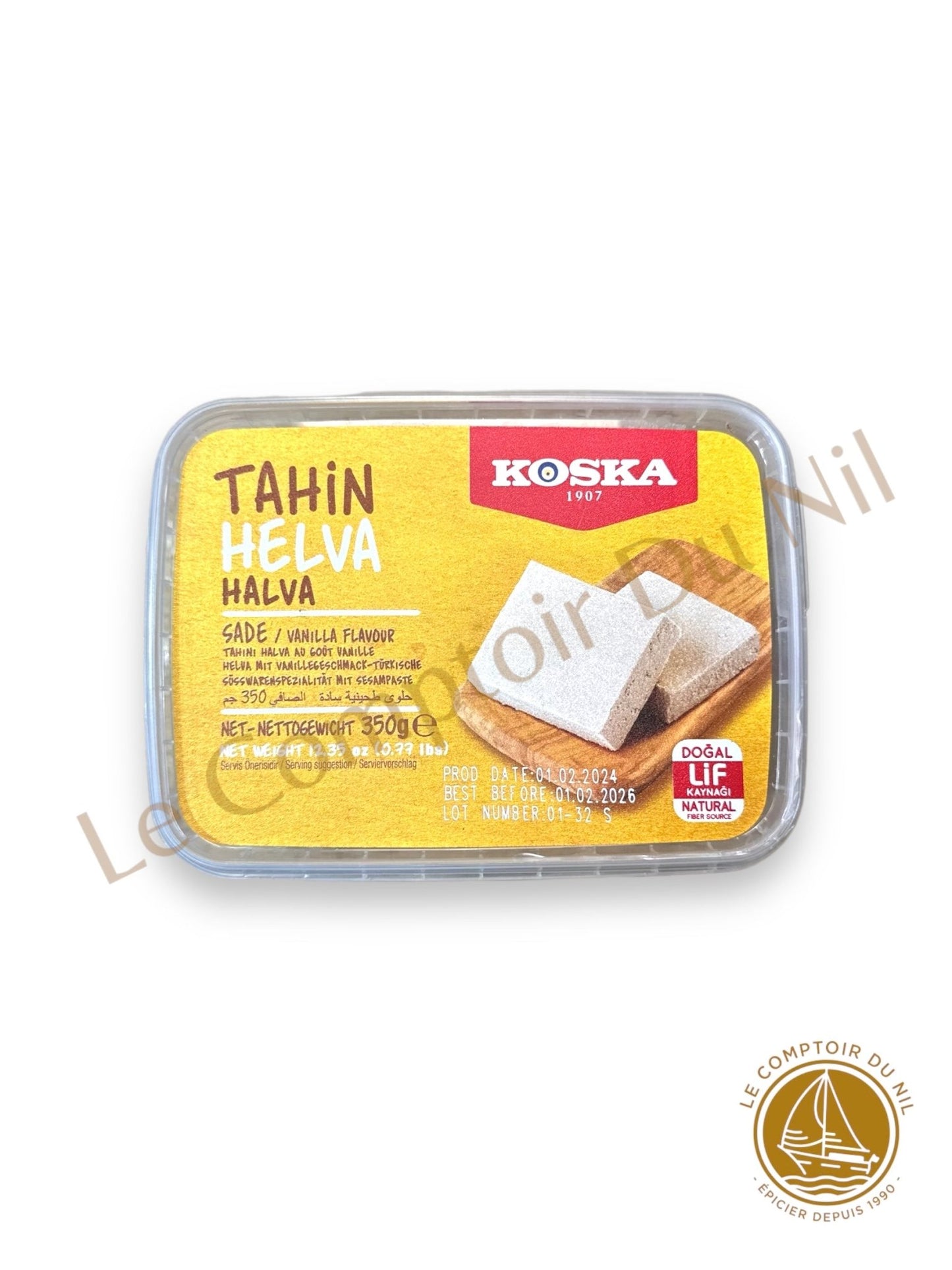 Halva nature KOSKA – Tahin Helva Sade | Dessert turc au sésame traditionnel