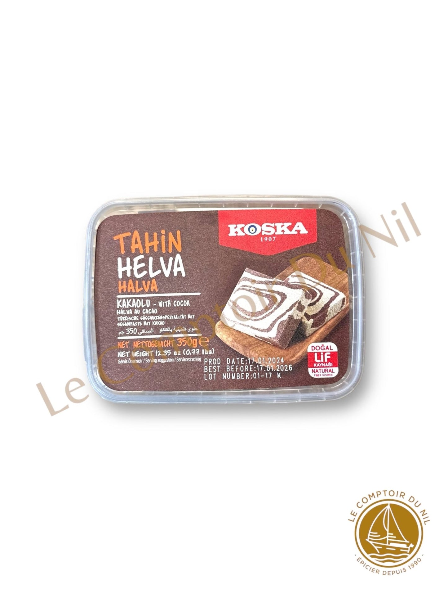 Halva au cacao KOSKA – Tahin Helva Kakaolu | Dessert turc à base de sésame et cacao