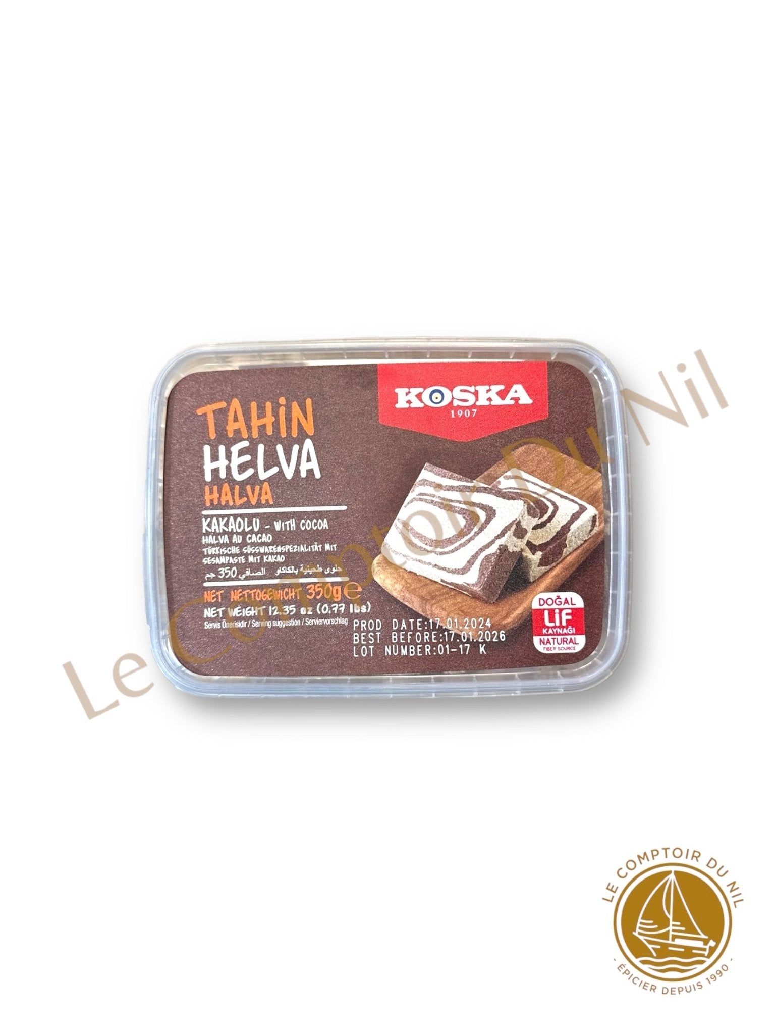 Halva au cacao KOSKA – Tahin Helva Kakaolu | Dessert turc à base de sésame et cacao