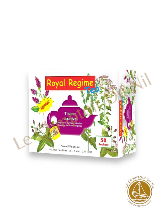 Royal Regime Tea – Tisane Laxative Naturelle 50 Sachets | Infusion bien-être et digestion