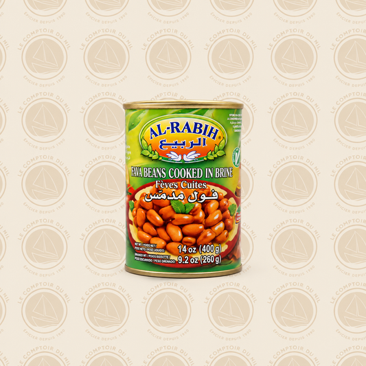 Al Rabih – Fèves Cuites Libanaises 400g | Fava Beans Authentiques et Savoureuses AL RABIH