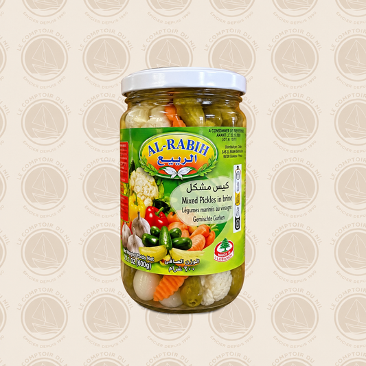 Al Rabih – Légumes Marinés Libanais 600g | Pickles Mixtes Croquants & Savoureux Le comptoir du Nil : produits orientaux en ligne