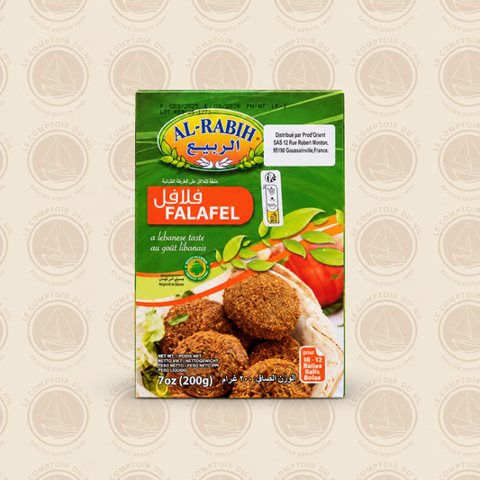 Al Rabih – Mélange pour Falafel Libanais 200g | Préparation Authentique et Savoureuse Le comptoir du Nil : produits orientaux en ligne