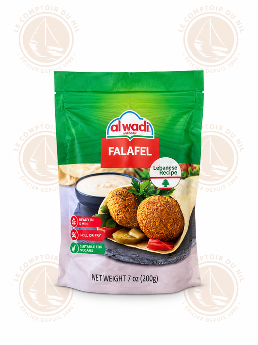 Al Wadi – Falafel 200g | Préparation Libanaise Traditionnelle Sans Gluten Le comptoir du Nil : produits orientaux en ligne