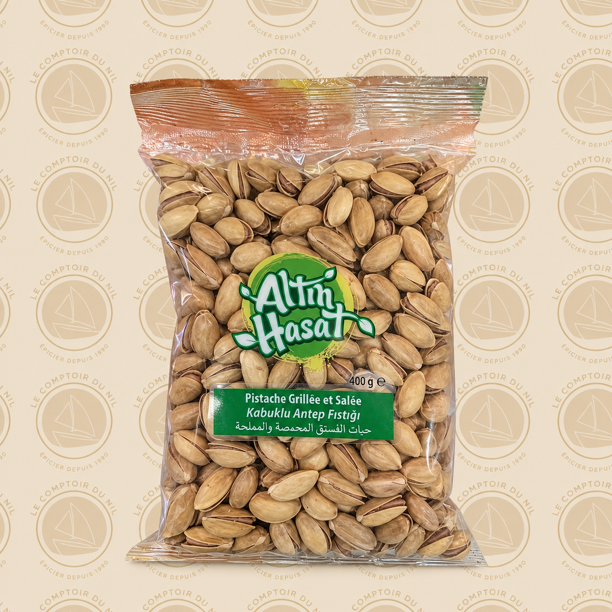 Altin Hasat Pistaches Grillées et Salées 400g — Saveur Authentique et Croquante Le comptoir du Nil : produits orientaux en ligne