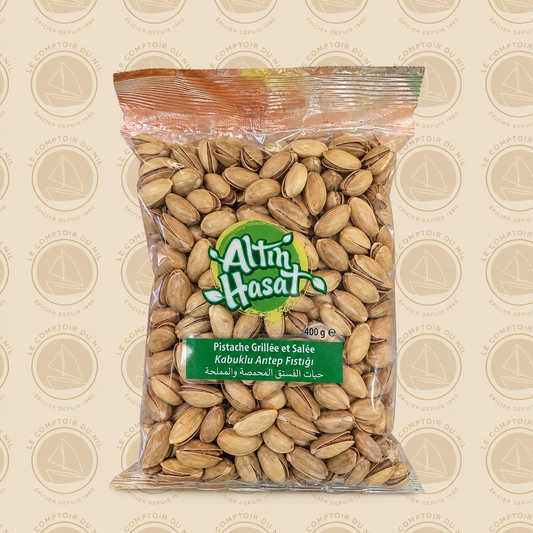 Altin Hasat Pistaches Grillées et Salées 400g — Saveur Authentique et Croquante Le comptoir du Nil : produits orientaux en ligne