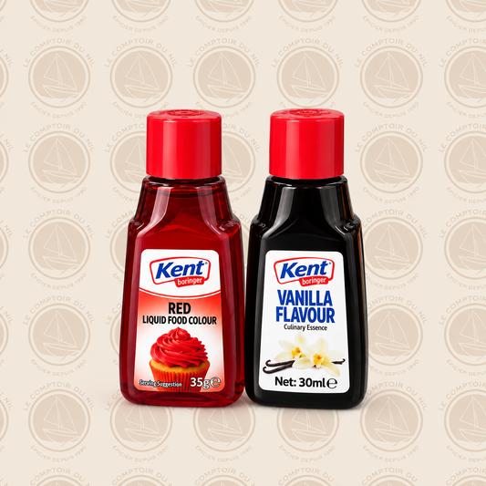 Arôme Vanille & Colorant Alimentaire Rouge Kent – Essences pâtisserie Le comptoir du Nil : produits orientaux en ligne