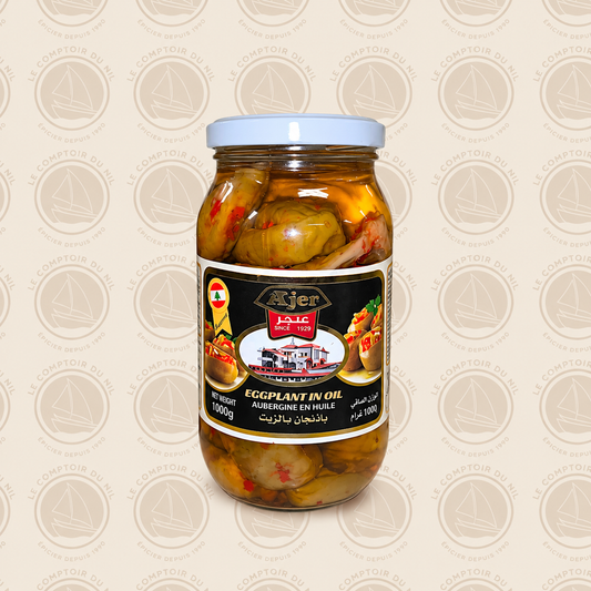 Aubergines en Huile Anjar 1000g Makdous Libanais Authentique ANJAR