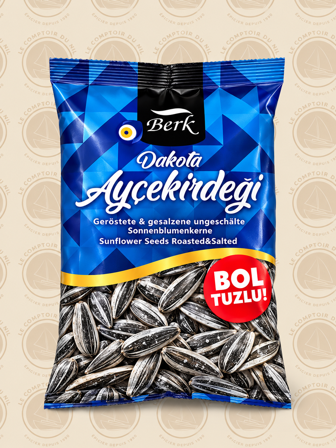 Berk Dakota – Graines de Tournesol Grillées et Salées 120g | Snack Croquant, Savoureux et Énergétique Berk