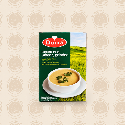 Blé Vert Concassé Torréfié Durra 450 g – Saveur Authentique du Moyen-Orient Le comptoir du Nil : produits orientaux en ligne