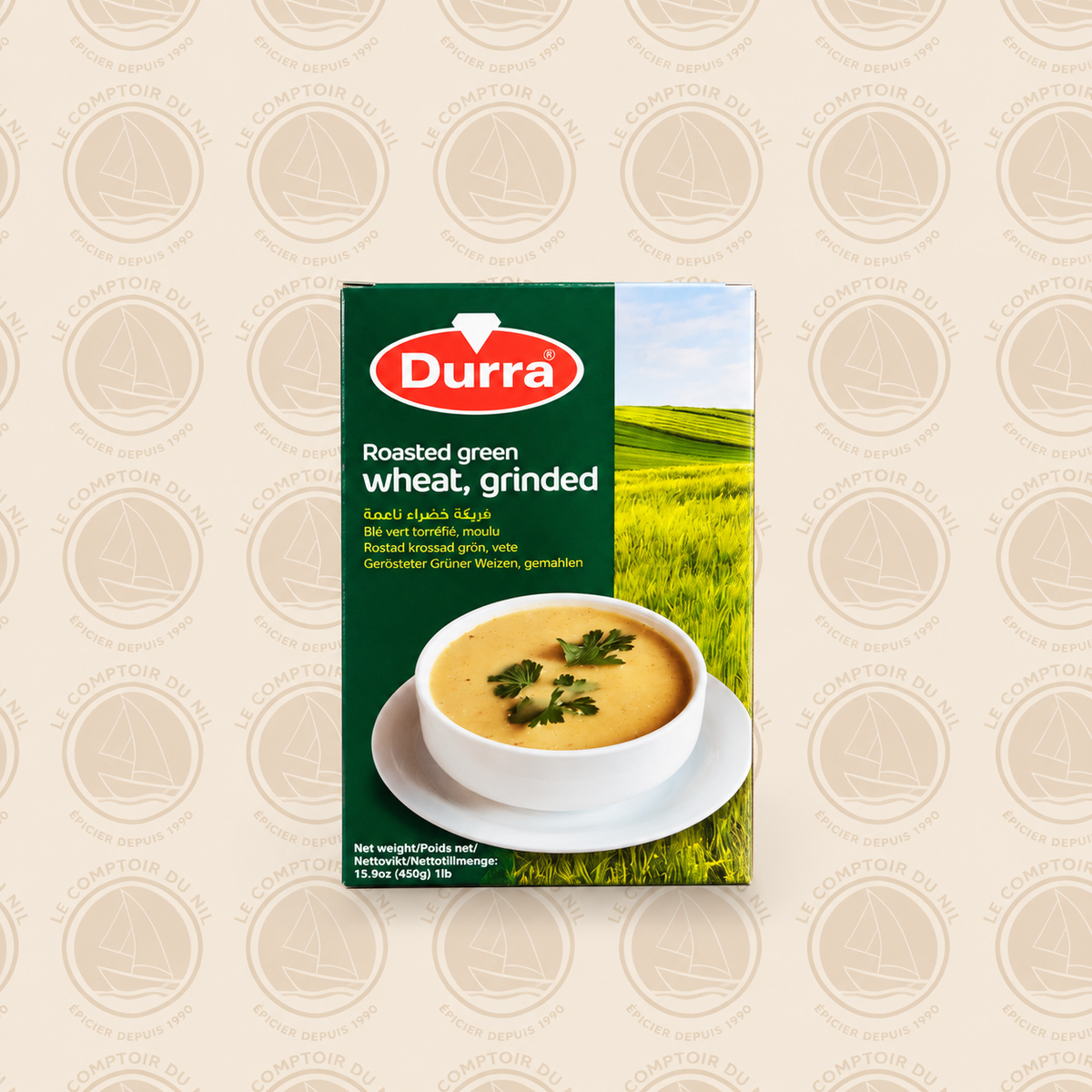 Freekeh Verte Grillée Moulue DURRA – Blé Vert Torréfié Le comptoir du Nil : produits orientaux en ligne