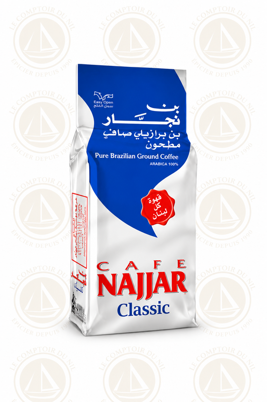 Café Najjar Classic – Café Libanais Authentique 100% Arabica | Goût Riche et Équilibré – 200g NAJJAR