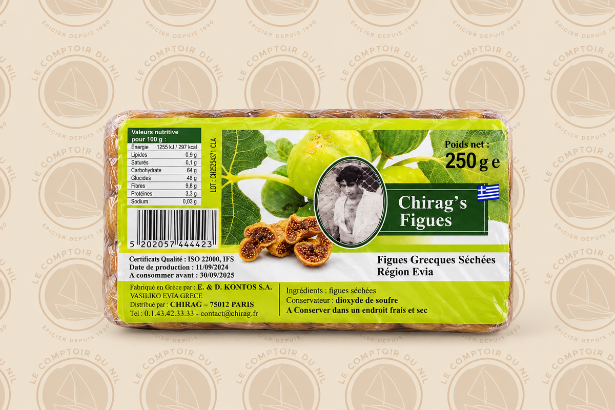 Chirag’s – Figues Grecques Séchées Région Evia | Naturelles, Moelleuses et Riche en Fibres (250g / 400g) CHIRAG