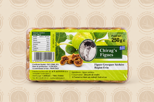 Chirag’s – Figues Grecques Séchées Région Evia | Naturelles, Moelleuses et Riche en Fibres (250g / 400g) CHIRAG