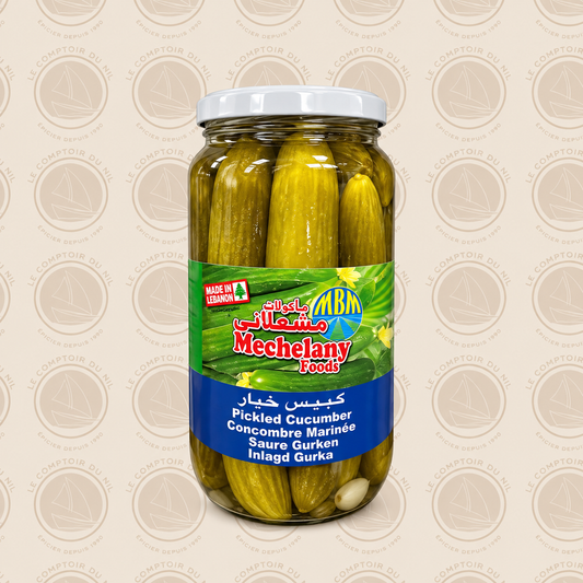 Concombres Marinés Mechelany 1000g – Pickled Cucumbers Libanais Croquants Le comptoir du Nil : produits orientaux en ligne