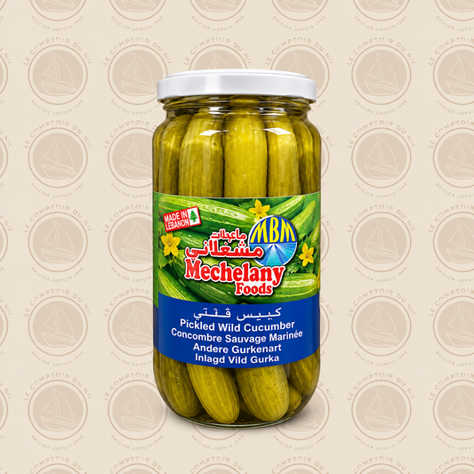 Concombres Sauvages Marinés Mechelany 1000g – Cornichons Libanais Croquants et Savoureux Le comptoir du Nil : produits orientaux en ligne