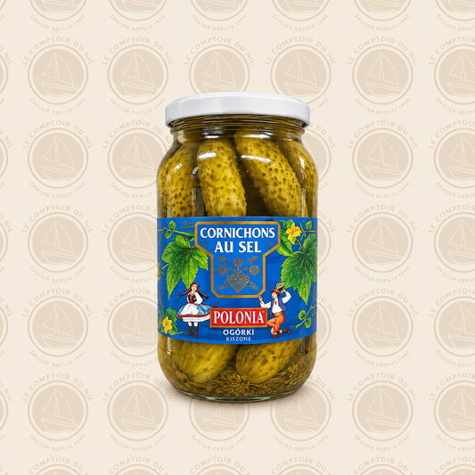 Cornichons Polonia 860g – Aigres-Doux & au Sel, Saveur Traditionnelle Polonaise POLONIA