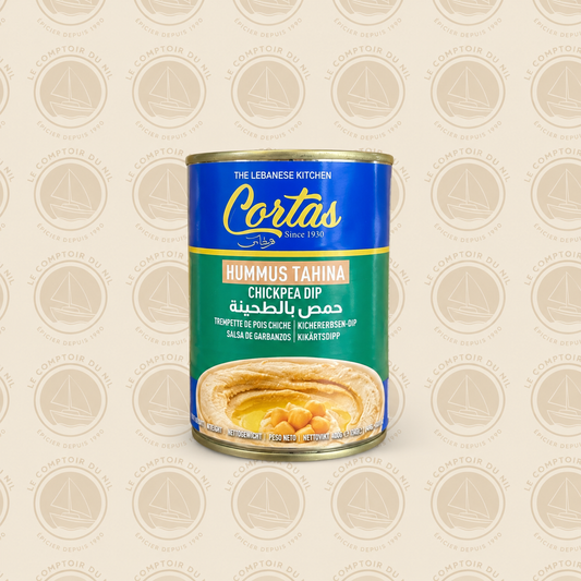 Cortas – Hummus Tahina 400 g | Purée de Pois Chiches Libanaise Authentique Le comptoir du Nil : produits orientaux en ligne