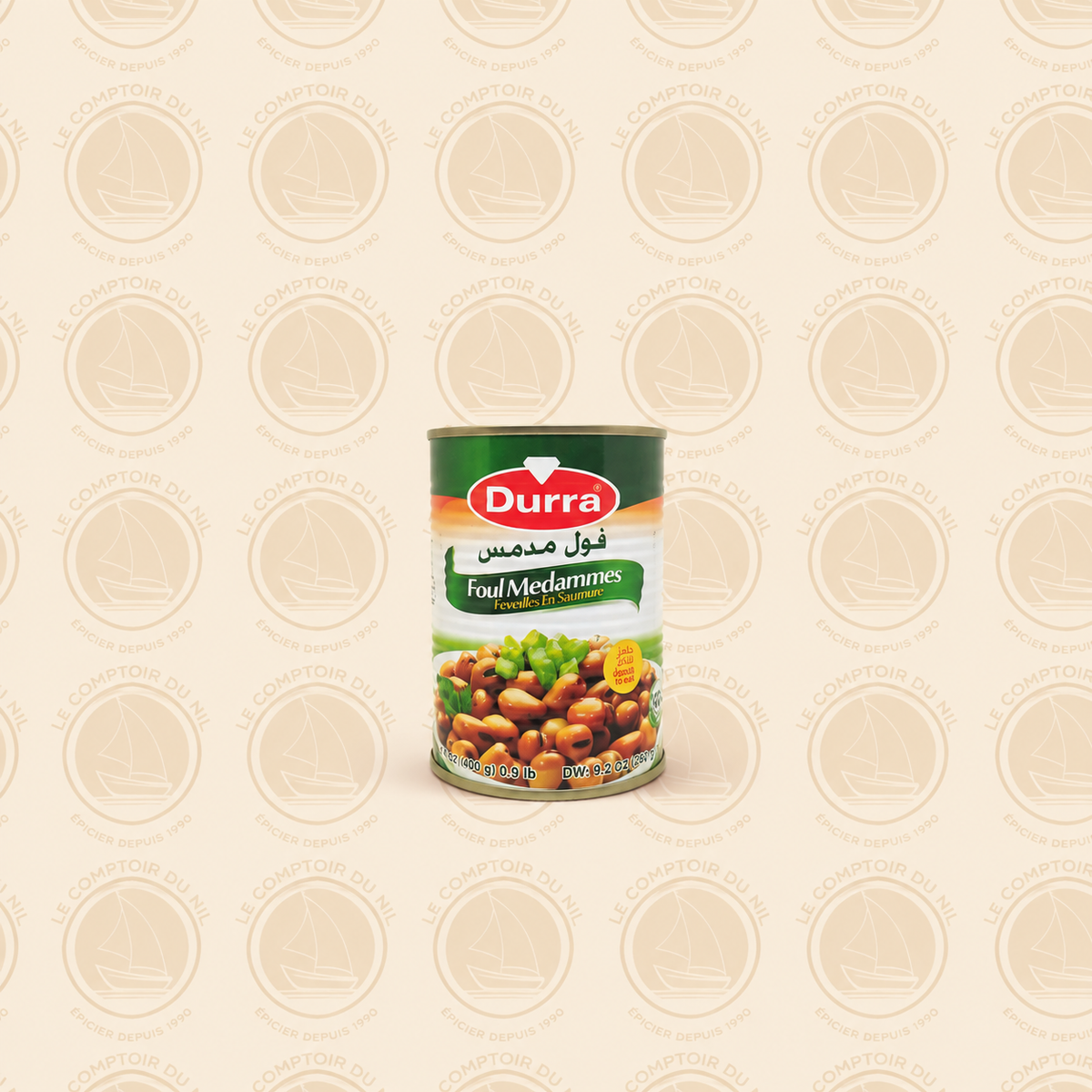 Durra – Foul Medammes 400g | Fèves Égyptiennes en Saumure Authentiques Le comptoir du Nil : produits orientaux en ligne