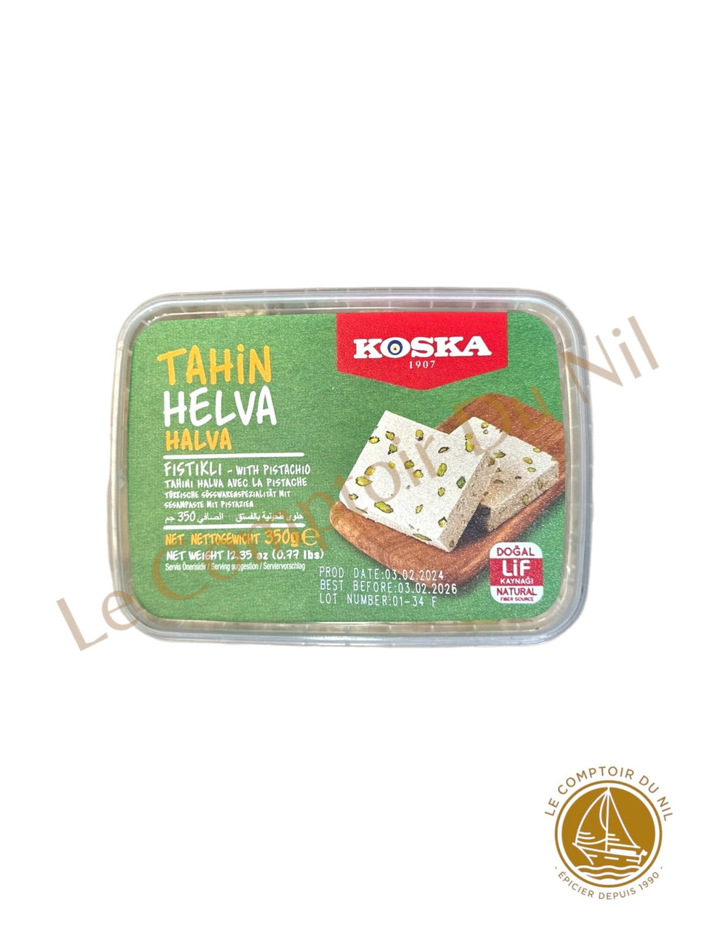 Produits orientaux : halva pistache 