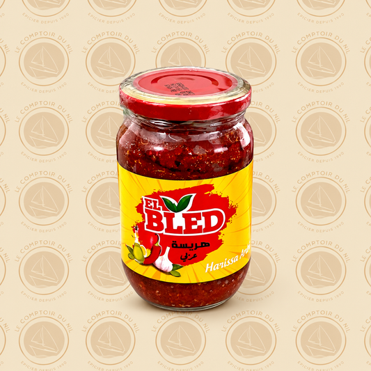 El Bled – Harissa Arbi 380g | Pâte de Piment Tunisienne Authentique et Épicée Le comptoir du Nil : produits orientaux en ligne