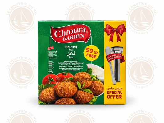 Falafel Mix Chtoura Fields 375g – Préparation Falafel + Moule Offert Le comptoir du Nil : produits orientaux en ligne