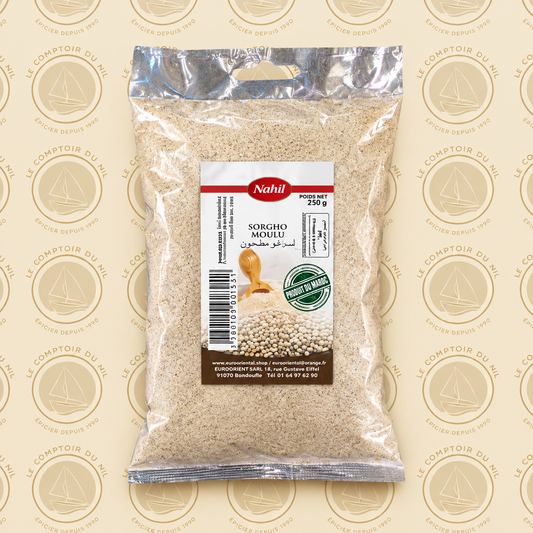 Farine de Sorgho Nahil 250g – Sorgho moulu naturel Le comptoir du Nil : produits orientaux en ligne