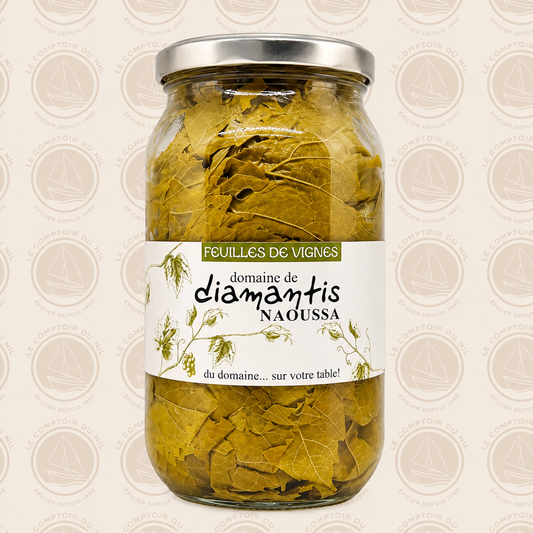 Feuilles de Vigne Domaine Diamantis 550g – Idéales pour Feuilles Farcies et Recettes Méditerranéennes DOMAINE DU DIAMANTIS