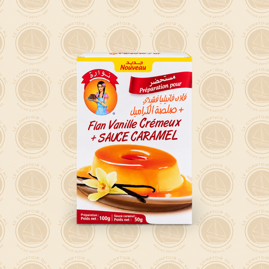 Flan Vanille Crémeux + Sauce Caramel Nawara – Dessert Facile Le comptoir du Nil : produits orientaux en ligne