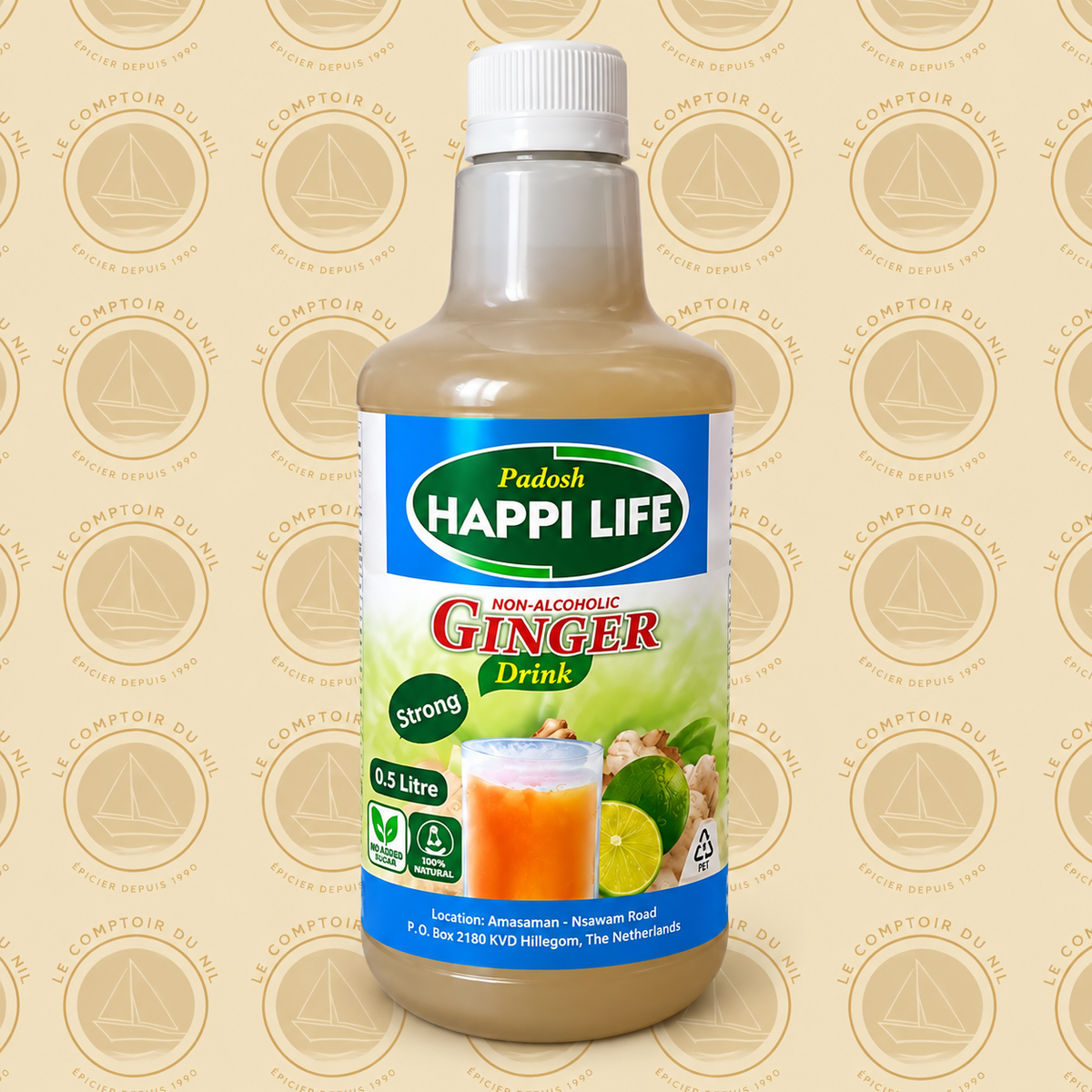 Happi Life Ginger Drink Strong 500 ml | Boisson au Gingembre Le comptoir du Nil : produits orientaux en ligne