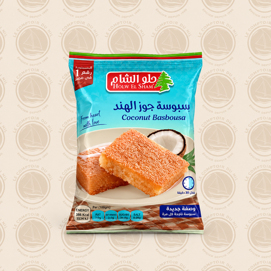Holw Al Sham - Coconut Basbousa Le comptoir du Nil : produits orientaux en ligne
