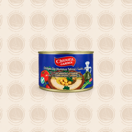 Houmous Tahina Chtoura Garden – Purée de pois chiches crémeuse 420g CHTOURA GARDEN